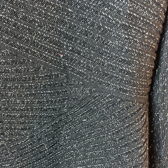 White House Black Market black/metallic cotton/wool blend tunic size XL. - Picture 4 of 10